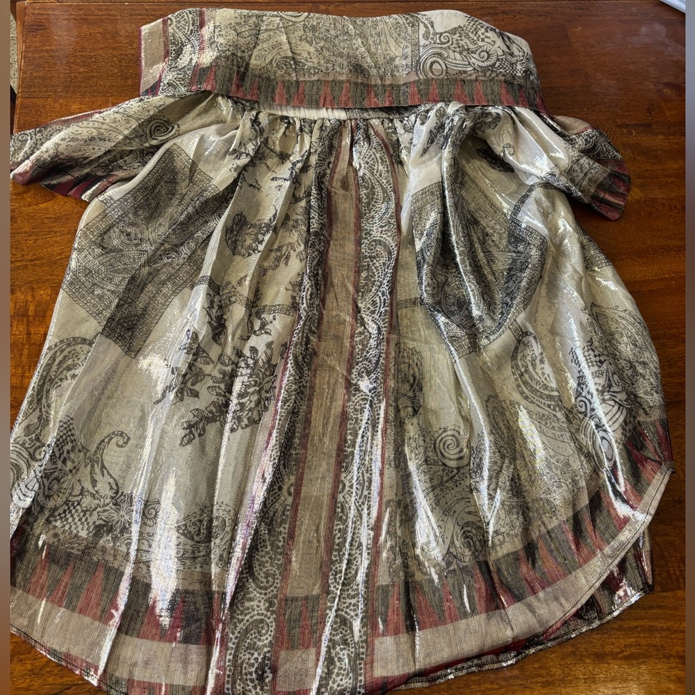 Etro Metallic Patterned Top